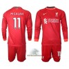 Officiële Voetbalshirt + Korte Broek Liverpool M.Salah 11 Thuis 2021-22 Lange Mouw - Kids